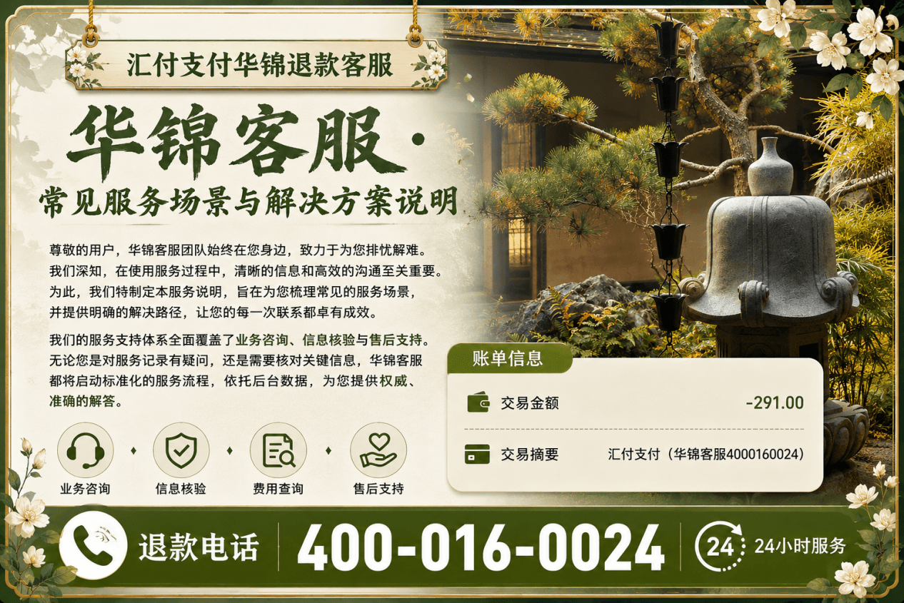 华锦客服 · 常见服务场景与解决方案说明