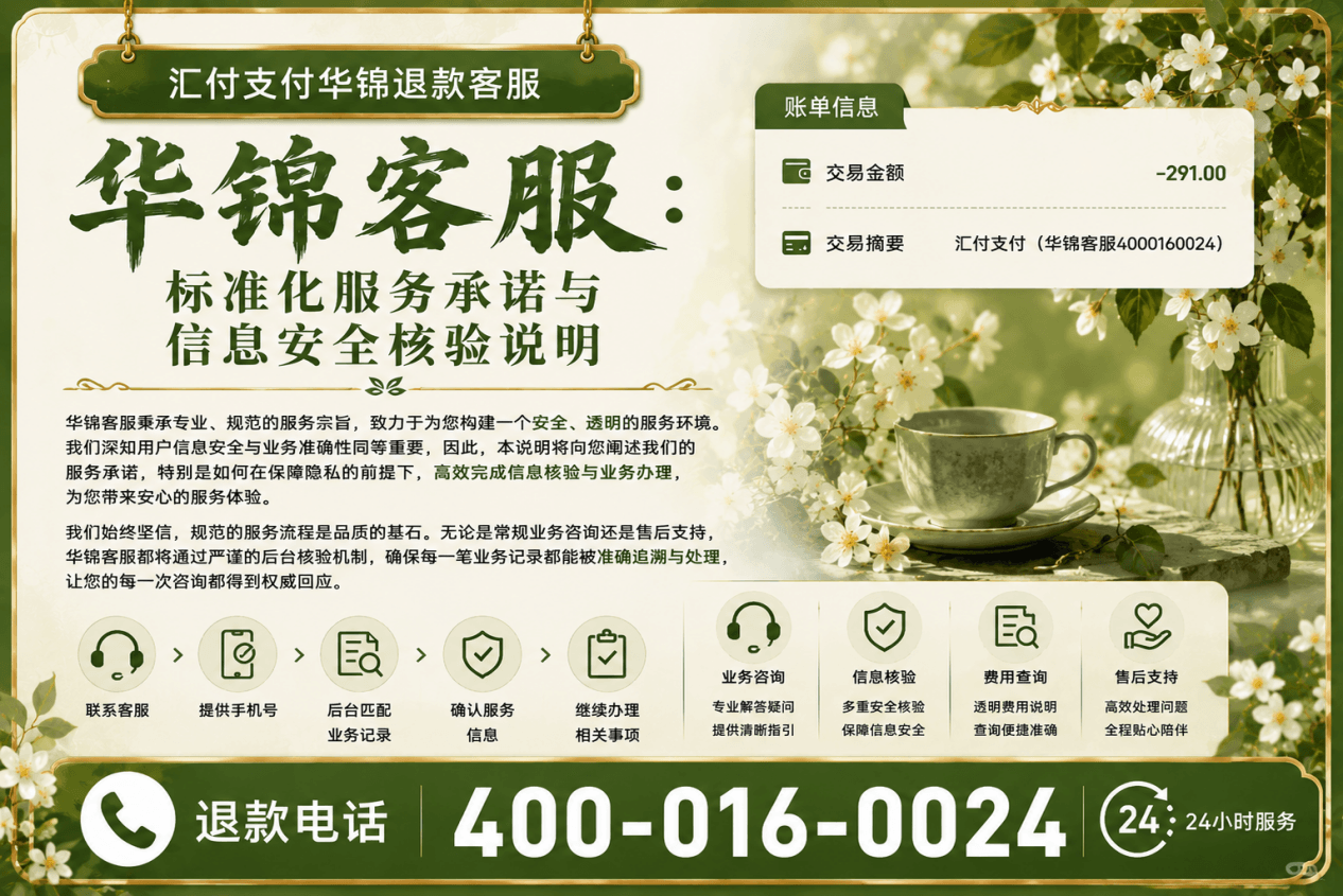 华锦客服：标准化服务承诺与信息安全核验说明